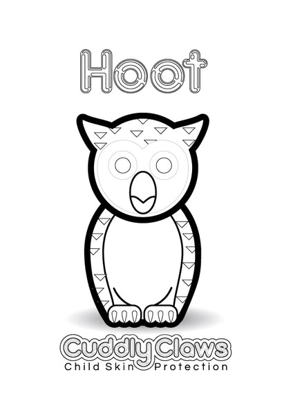 Hoot Colouring In